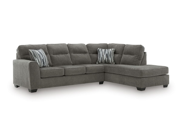 Picture of Parker Graphite 2-Piece Right Arm Facing Sectional