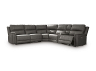 Picture of Kennedy Anchor 6-Piece Leather Power Sectional