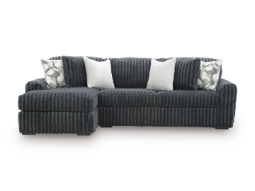 Picture of Midnight Gunmetal2-Piece Left Arm Facing Sectional