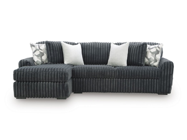 Picture of Midnight Gunmetal2-Piece Left Arm Facing Sectional