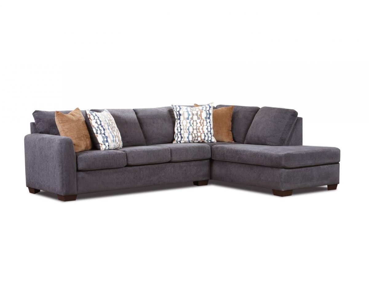Lacey Charcoal 2-Piece Sectional