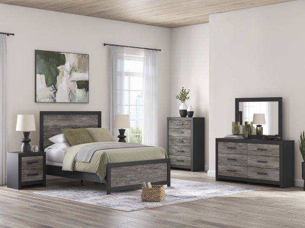 Picture of Cornell 6-Piece Full Panel Bedroom Set