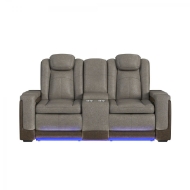 Picture of Bloomington Brown Power Loveseat