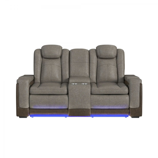 Picture of Bloomington Brown Power Loveseat