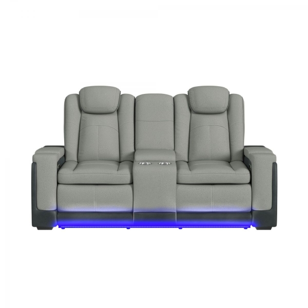 Picture of Bloomington Charcoal Power Loveseat