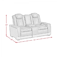 Picture of Bloomington Charcoal Power Loveseat