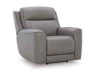 Picture of Bailey Grey Leather Power Recliner