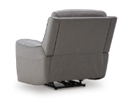Picture of Bailey Grey Leather Power Recliner