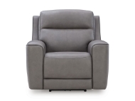 Picture of Bailey Grey Leather Power Recliner