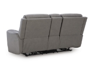 Picture of Bailey Grey Leather Power Loveseat
