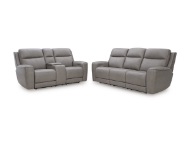 Picture of Bailey Grey Leather 2-Piece Living Room Set