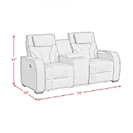 Picture of Burberry Taupe Reclining Loveseat
