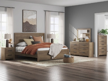Picture of Carlyle 6-Piece King Panel Bedroom Set