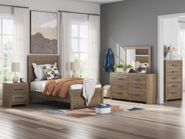 Picture of Carlyle 6-Piece Twin Panel Bedroom Set